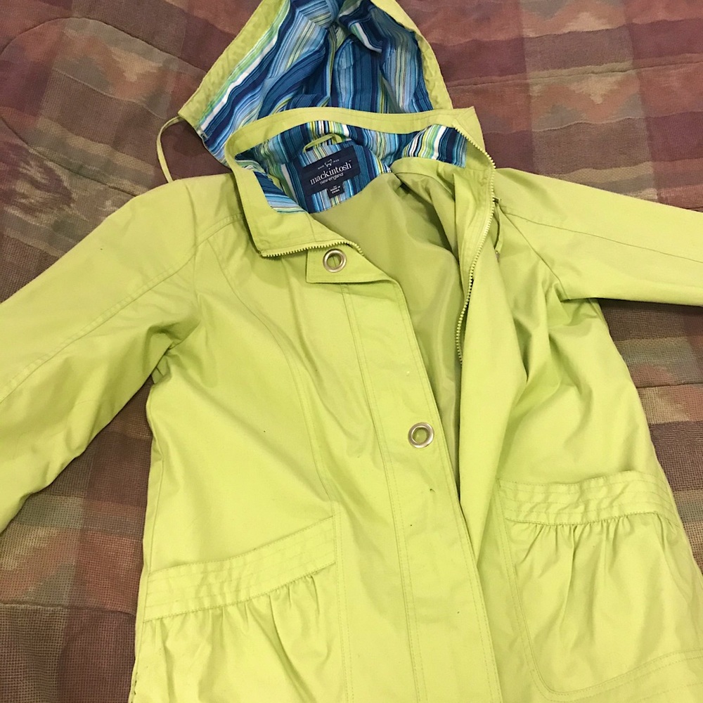 MacIntosh-New England lime green breaker jacket